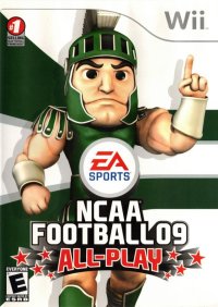 NCAA Football 09 All-Play Wii US box art
